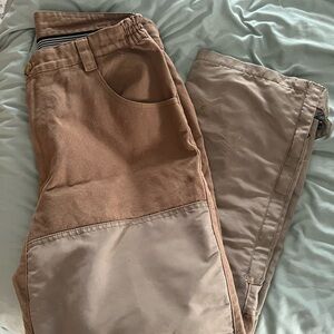 Orvis Men's Cargo Pants in Brown and Tan